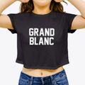 Grand Blanc Michigan Classic Block Women's Crop Top additional view 3