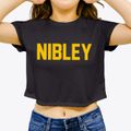 Nibley Utah Classic Block Women's Crop Top additional view 3