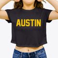 Austin Indiana Classic Block Women's Crop Top additional view 3