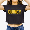 Quincy Illinois Classic Block Women's Crop Top additional view 3