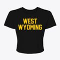 West Wyoming Pennsylvania Classic Block Women's Crop Top additional view 1