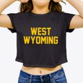 West Wyoming Pennsylvania Classic Block Women's Crop Top additional view 3
