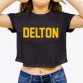 Delton Wisconsin Classic Block Women's Crop Top additional view 3