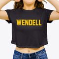Wendell Massachusetts Classic Block Women's Crop Top additional view 3