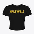 Haileyville Oklahoma Classic Block Women's Crop Top additional view 1