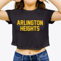 Arlington Heights Ohio Classic Block Women's Crop Top additional view 3