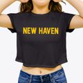 New Haven Wisconsin Classic Block Women's Crop Top additional view 3