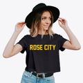 Rose City Texas Classic Block Women's Crop Top additional view 2