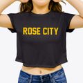 Rose City Texas Classic Block Women's Crop Top additional view 3
