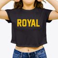 Royal Iowa Classic Block Women's Crop Top additional view 3