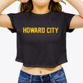 Howard City Nebraska Classic Block Women's Crop Top additional view 3
