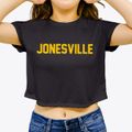 Jonesville Indiana Classic Block Women's Crop Top additional view 3