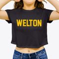 Welton Iowa Classic Block Women's Crop Top additional view 3