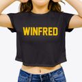Winfred South Dakota Classic Block Women's Crop Top additional view 3