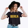Berea Nebraska Classic Block Women's Crop Top additional product view 2