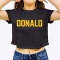 Donald Washington Classic Block Women's Crop Top additional view 3