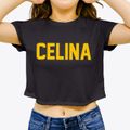 Celina Ohio Classic Block Women's Crop Top additional view 3