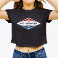 West Conshohocken Pennsylvania Diamond Star Women's Crop Top additional view 3