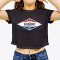 Belmont Massachusetts Diamond Star Women's Crop Top additional view 3