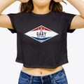 Gary West Virginia Diamond Star Women's Crop Top additional product view 3