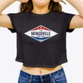 Mingoville Pennsylvania Diamond Star Women's Crop Top additional view 3