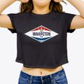 Wahpeton Iowa Diamond Star Women's Crop Top additional view 3