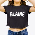 Blaine Maine Classic Curve Women's Crop Top additional view 3