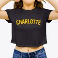 Charlotte North Carolina Classic Curve Women's Crop Top additional view 3