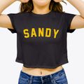 Sandy Utah Classic Curve Women's Crop Top additional product view 3