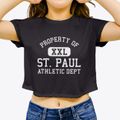 St. Paul Texas Athletic Dept Women's Crop Top additional view 3