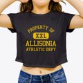 Allisonia Virginia Athletic Dept Women's Crop Top additional view 3