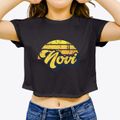 Novi Michigan Sublime Sunset Women's Crop Top additional view 3