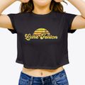 Lake Fenton Michigan Sublime Sunset Women's Crop Top additional view 3