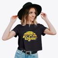 Wylie Texas Sublime Sunset Women's Crop Top additional product view 2