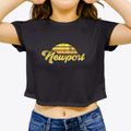 Newport Maine Sublime Sunset Women's Crop Top additional view 3