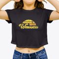 Wausau Wisconsin Sublime Sunset Women's Crop Top additional view 3