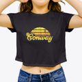 Conway Massachusetts Sublime Sunset Women's Crop Top additional view 3