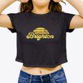 Brighton Vermont Sublime Sunset Women's Crop Top additional product view 3