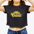 Odell Illinois Sublime Sunset Women's Crop Top additional product view 3