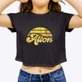 Alton Missouri Sublime Sunset Women's Crop Top additional view 3
