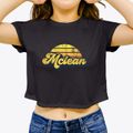 Mclean Texas Sublime Sunset Women's Crop Top additional product view 3