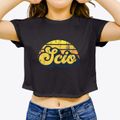 Scio Ohio Sublime Sunset Women's Crop Top additional product view 3