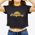 Perrysburg Ohio Sublime Sunset Women's Crop Top additional product view 3