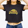 Fernley Nevada Sublime Sunset Women's Crop Top additional product view 3