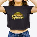 Lenoir North Carolina Sublime Sunset Women's Crop Top additional view 3