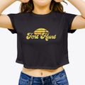 Fort Hunt Virginia Sublime Sunset Women's Crop Top additional view 3