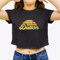 Dutton Montana Sublime Sunset Women's Crop Top additional product view 3