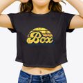 Box Oklahoma Sublime Sunset Women's Crop Top additional product view 3