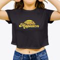 Mapleton Kansas Sublime Sunset Women's Crop Top additional product view 3