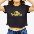 Victoria Arkansas Sublime Sunset Women's Crop Top additional view 3